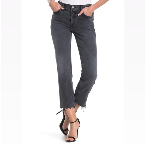 GRLFRND Jeans Grlfrnd Tatum Jeans Cropped Bootcut Greyblack